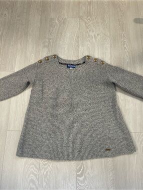 Burberry Blue Label Wool Blend Sweater Size 38 (lulu 6/8 fit) Gray Japanese